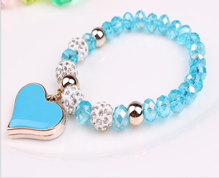 Elastic Crystal Bracelet & Bangle Heart Bracelets