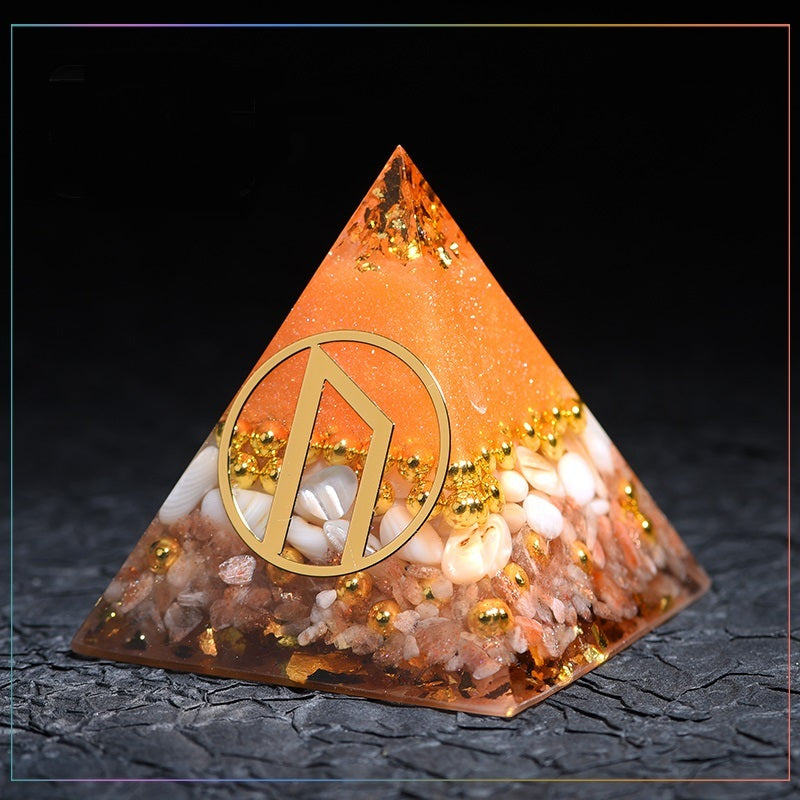 Crystal Gems Ornaments Simple Runes Lucky Fortune Transfer Aogang Energy Tower Jewelry