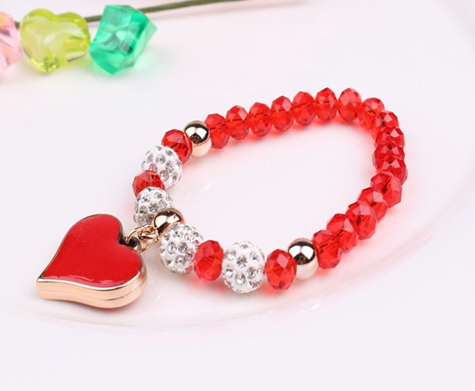 Elastic Crystal Bracelet & Bangle Heart Bracelets
