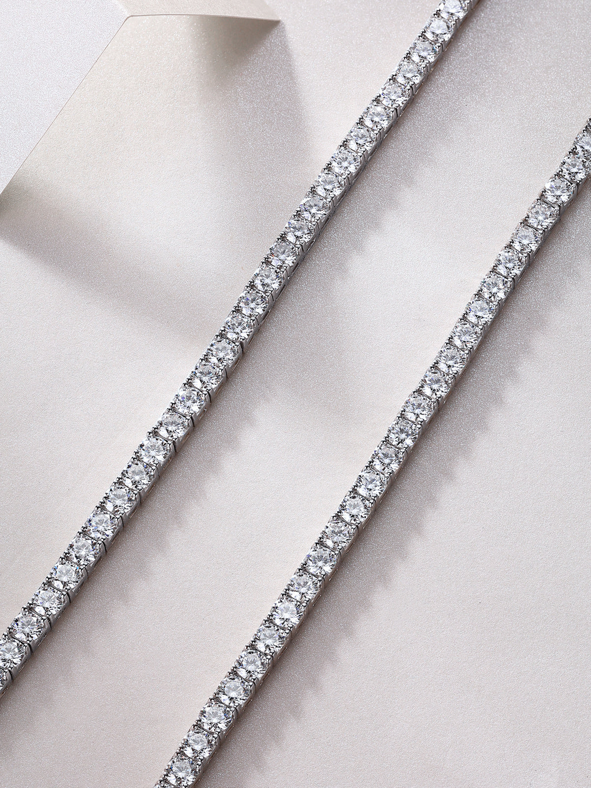 Long Star River Luxury Fashion Inlaid Mosan Diamond S925 Silver Necklace